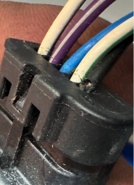 Damaged electrical terminal