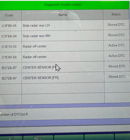 OEM DTC diagnostic evidence