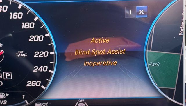 Blind Spot Assist Inoperative — Mercedes