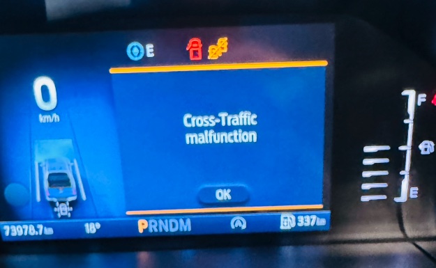 Cross Traffic Malfunction — Ford