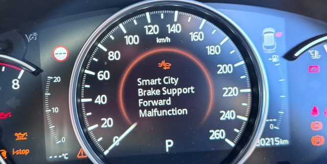 Smart City Brake Support Forward Malfunction — Mazda